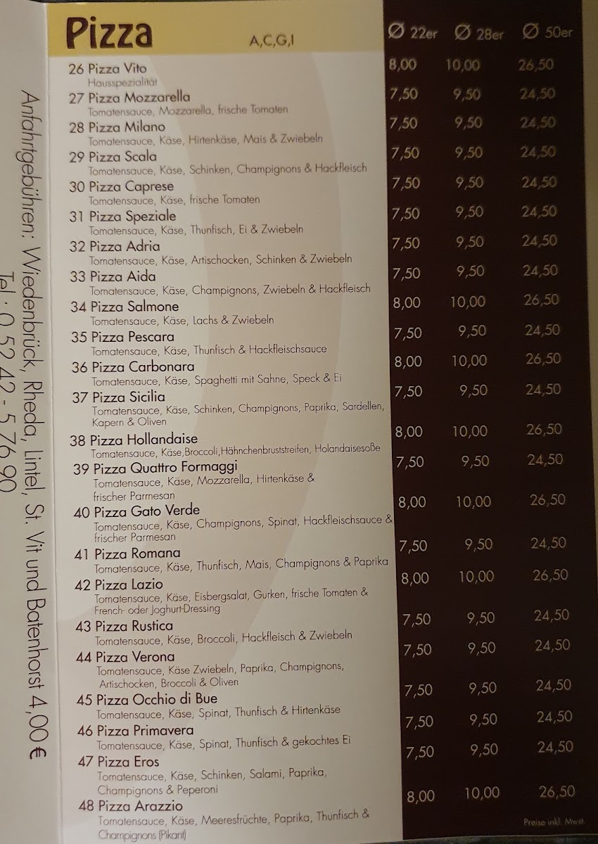 Menu Pizzeria Da Vito-7