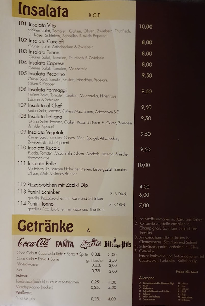 Menu Pizzeria Da Vito-8